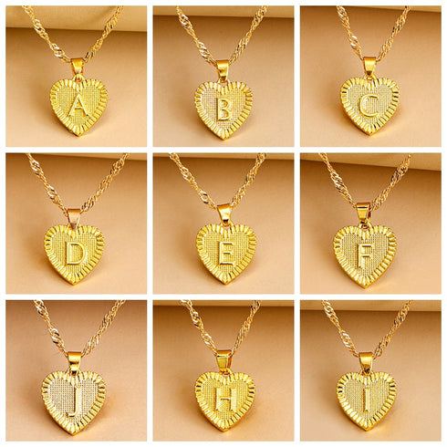 26 English Initial Letter Pendant Necklaces For Women - ROUTINE FASHION