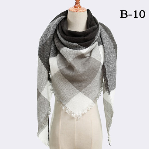 esign Women Triangles Scarf Long Scarves Shawl Autumn Winter - ROUTINE FASHION