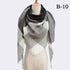 esign Women Triangles Scarf Long Scarves Shawl Autumn Winter - ROUTINE FASHION