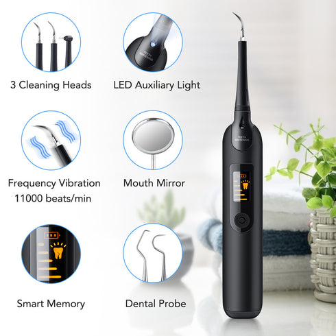 Portable Electric Tooth Cleaner, Dental Care Tool, Tooth Cleaner - ROUTINE FASHION