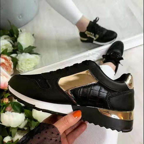 Large Size Flat Sports Shoes Women's Casual Shoes For Outer Wear - ROUTINE FASHION