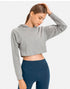Women's Short Waist Fitness Sports Sweatshirt - ROUTINE FASHION