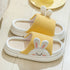 Cute Rabbit Slippers Linen House Shoes For Women - ROUTINE FASHION