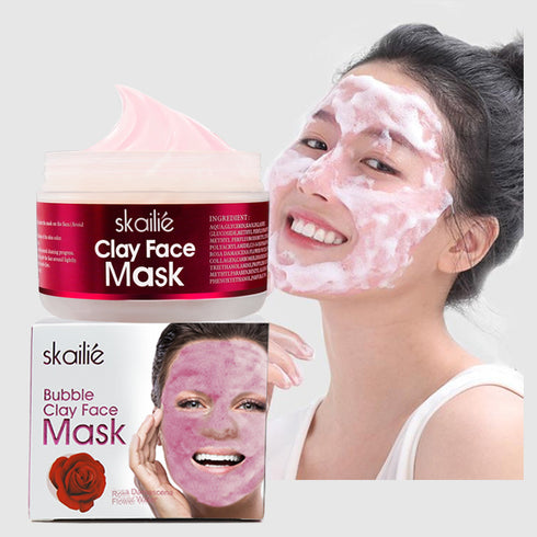 Skallie Clay Face Rose Clean Skin Repair Mask - ROUTINE FASHION