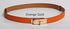 High Quality Women Real Leather 1.8cm Width Belts Golden - ROUTINE FASHION