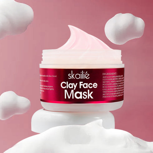Skallie Clay Face Rose Clean Skin Repair Mask - ROUTINE FASHION