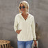 Women Solid Color Hooded Long Sleeve Sweatshirt - ROUTINE FASHION