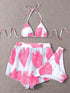 Adjustable Three-piece Bikini Straps Swimsuit Women - ROUTINE FASHION
