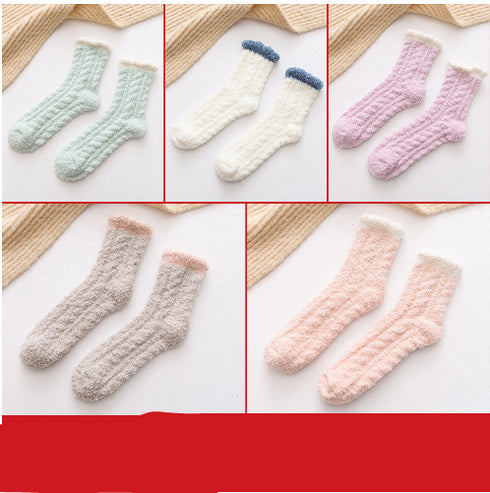 Women Thermal Fluffy Socks Autumn Winter Warm Socks - ROUTINE FASHION