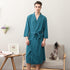 Women's Thin Couple's Nightgown Three Quarter Sleeve Bathrobe - ROUTINE FASHION