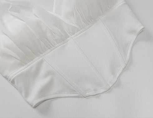 Women's Solid Color Tunic Fishbone Halterneck Top - ROUTINE FASHION