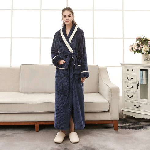 Women Pajamas Couple Gown Bathrobe Winter Robe - ROUTINE FASHION