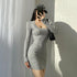 Women's French Slim Knitted Dress - ROUTINE FASHION