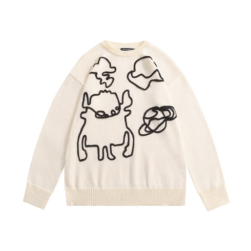 Harajuku Style Jumper Couple Tops - ROUTINE FASHION