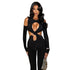 Women's cut-out patchwork bodysuit - ROUTINE FASHION