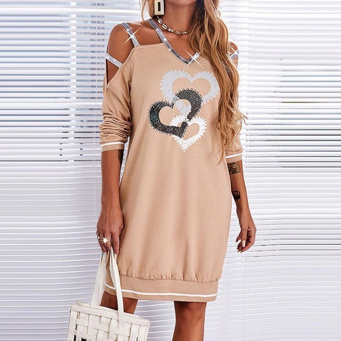 News Party Plus Size Vestidos Women Dresses Long Sleeve - ROUTINE FASHION