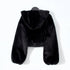 New Street Short High Waist Wool Hooded Coat Women - ROUTINE FASHION