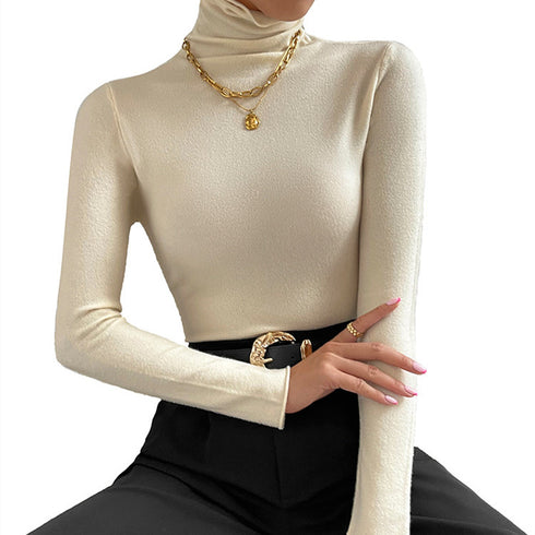 Solid Colour Comfortable Long Sleeve Jumper Women - ROUTINE FASHION