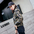 Lapel Short Camouflage Leather Bomber Jacket - ROUTINE FASHION