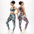 Women's Fashion Camouflage Print Yoga Pants Undershirt Set - ROUTINE FASHION