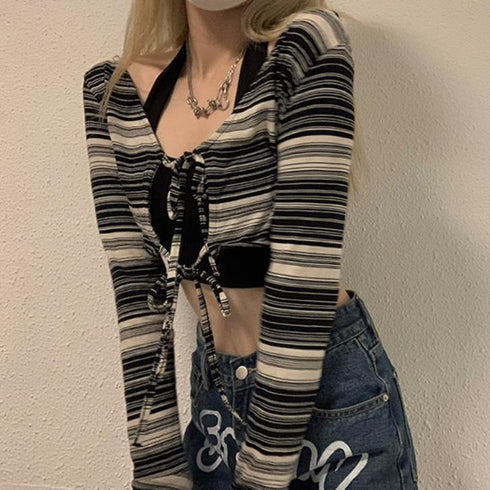 Reversible Top Women's Skinny Long Sleeve - ROUTINE FASHION