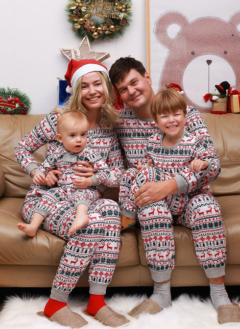 Christmas Pajamas Family Matching New Year Father Mother Kids Baby Look Clothes Set Dad Mom And Daughter Son Pyjamas Outfit - ROUTINE FASHION