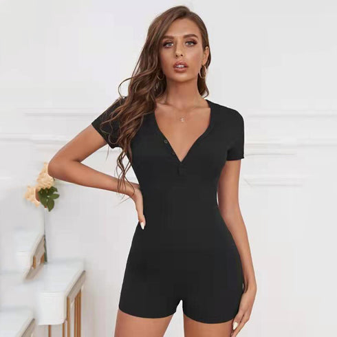 Cheongsam Jumpsuit Slim Fit Hot Girl One Piece Hip Pants Women - ROUTINE FASHION