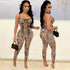 Two-Piece Sexy Sling Print Women Trousers - ROUTINE FASHION
