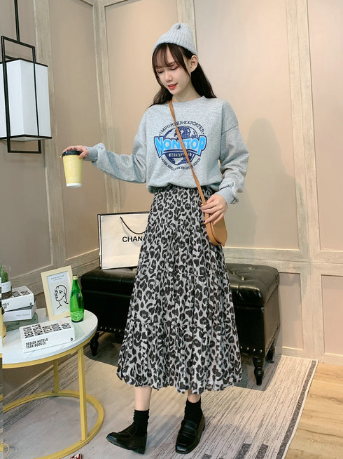 Long skirt casual skirt pleated skirt - ROUTINE FASHION