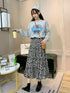 Long skirt casual skirt pleated skirt - ROUTINE FASHION