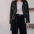 Women's leather short jacket - ROUTINE FASHION