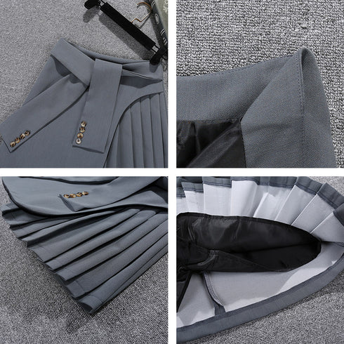 Women's pleated lace A-line skirt - ROUTINE FASHION