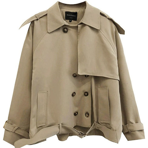 Women's short trench coat - ROUTINE FASHION