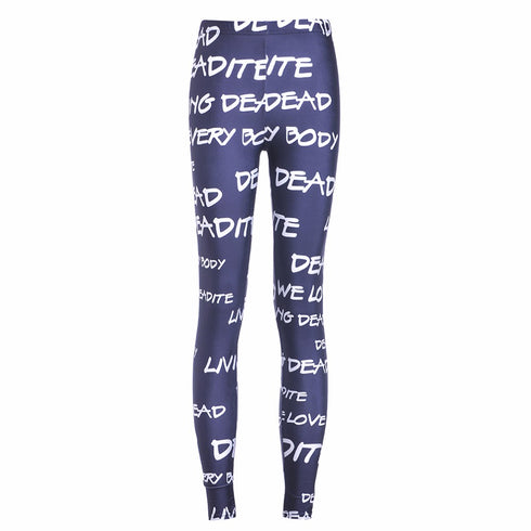 Digital printing leggings tights nine pants women - ROUTINE FASHION