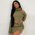New Women's High Collar Long Sleeved Short Skirt Three Piece Suit For Women - ROUTINE FASHION