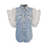 Frayed denim jacket women - ROUTINE FASHION