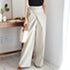 Pure Color Lace Casual Trousers Women - ROUTINE FASHION