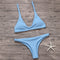 Sexy Bikinis Women Swimsuit Solid Bathing Swim Suit Bikini Set Swimwear Biquini Beachwear - ROUTINE FASHION
