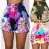 Tie-dye printed denim shorts - ROUTINE FASHION