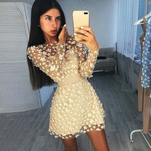 Lace Party Dress Dress - ROUTINE FASHION