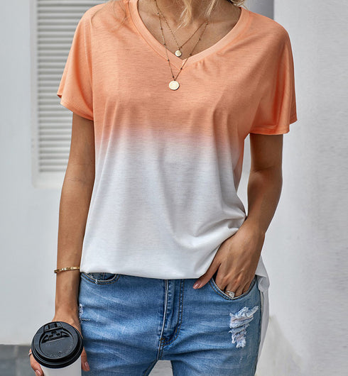 Women's blouse with gradient print - ROUTINE FASHION