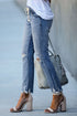 Casual Women's Elasticated Lace-up Slim-fit Jeans - ROUTINE FASHION