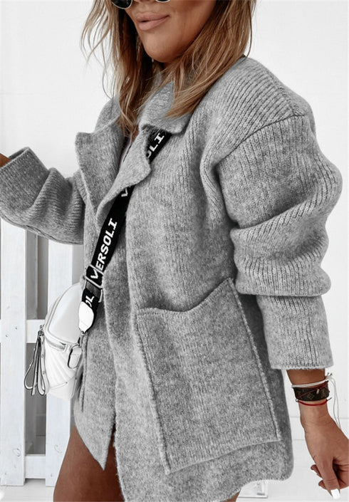 Women's knitted cardigan sweater coat - ROUTINE FASHION