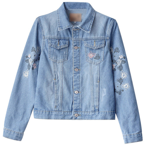 Embroidered denim jacket - ROUTINE FASHION
