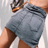 Women's split denim skirt pants - ROUTINE FASHION