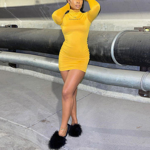 Tight Hip Wrap High Waist Skirt Slimming Long Sleeve - ROUTINE FASHION