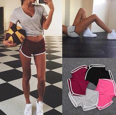 New Summer Shorts Women Casual Shorts Workout Waistband Skinny Short - ROUTINE FASHION