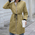 Long hooded waist trench coat - ROUTINE FASHION