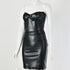 Wrapped chest wrap leather skirt - ROUTINE FASHION