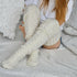 Winter Socks Over The Knee Lengthened Long Tube Knitted Pile Socks - ROUTINE FASHION